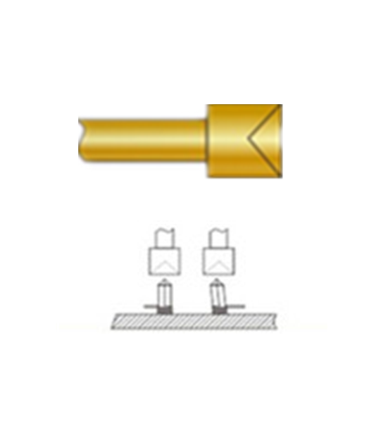 杯頭探針、探針用法圖、探針原理圖、測試探針圖片