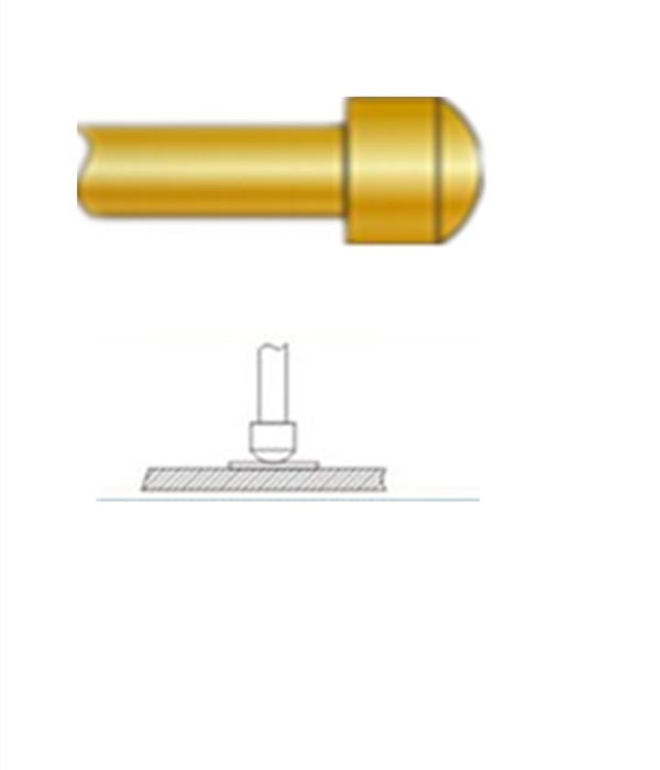 圓頭探針、探針用法圖、探針原理圖、測試探針圖片