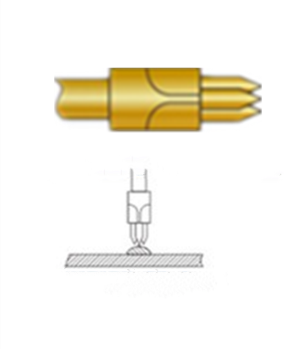 三尖頭探針、探針用法圖、探針原理圖、測試探針圖片