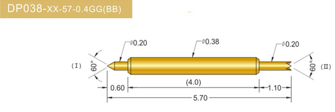 038雙頭探針、雙向探針探針、BGA雙頭探針、雙向彈簧探針、雙頭探針圖片