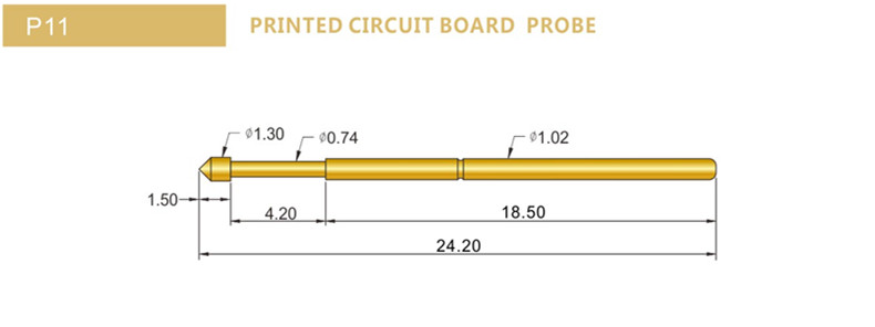 P11探針尺寸，華榮華測試探針選型，測試探針規(guī)格型號
